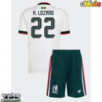 Mexico Hirving Lozano #22 Replica Away Minikit World Cup 2026 Short Sleeve (+ pants)